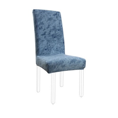 PiccoCasa Stretch Splash-ink Print Washable Dining Chair Protector Cover