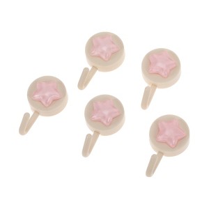 Unique Bargains Utility Shining Star Star Hook 1.97"x1.18" 5 Pcs - 1 of 4