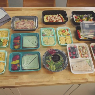 How to Meal Prep for the Week with 2-Compartment Containers - GoodCook