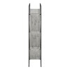 Yinvani 3 Tier 60" H Bookshelf, Bookcase with Black Metal Frame£¬Gray - 4 of 4
