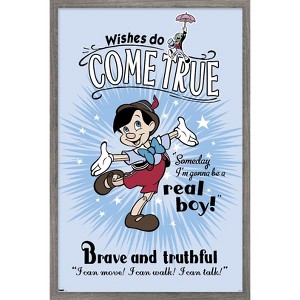 Trends International Disney Pinocchio: 85th - Real Boy Framed Wall Poster Prints - 1 of 4