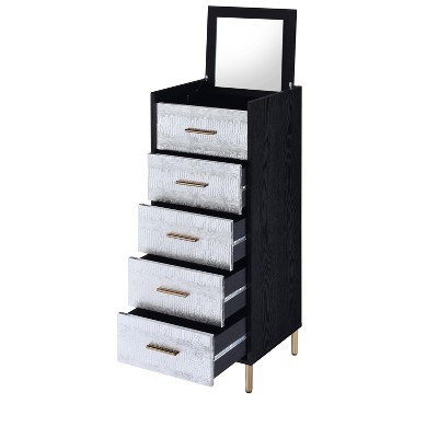 CAVINAS Mirror Jewelry Cabinet Jewelry Armoire Organizer with Mirror