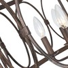 Chloe Lighting Navy Farmhouse 5 Light Antique Wood Finish Ceiling Pendant 21" Wide - 2 of 4