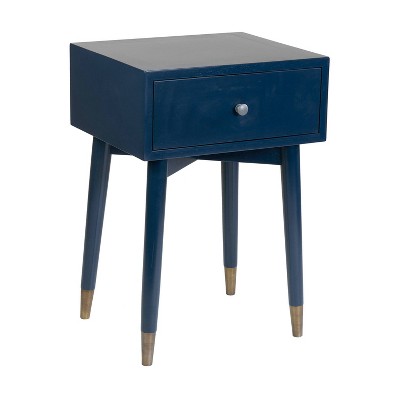 target blue side table