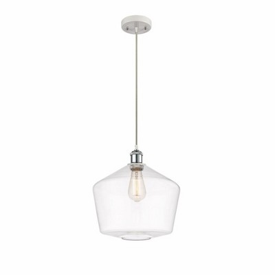 Cindyrella - 1 Light Cord Hung Mini Pendant In Industrial Style-13.5 Inches Tall and 12 Inches Wide