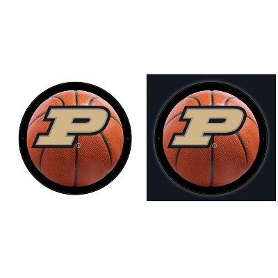 Evergreen Ultra-Thin Edgelight LED Wall Decor, Basketball, Purdue University- 15 x 15 Inches Made In USA