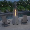 Merrick Lane Stainless Steel Pyramid Shape Portable Outdoor Patio Heater - 7.5 Feet Tall - 2 of 4