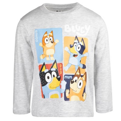 Bluey Bingo Dad Little Boys 2 Pack T-Shirts Blue/Gray 7-8 — фото 4