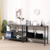 SUGIFT 5-Tier Storage Rack Shelf 48"W x 19"D x 70"H Freestanding Shelving Unit, Black - 4 of 4