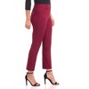 Rekucci Women’s EcoCosy Comfort Straight Leg Chino Pants with Pockets – Sustainable Soft Stretch Workwear - 2 of 4