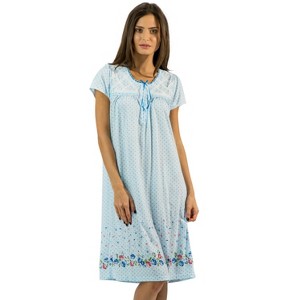 Casual Nights Women's Flowery Short Sleeve Nightgown - 1 of 4