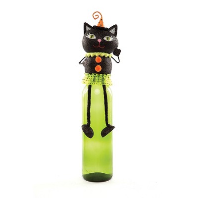 Gallerie II Black Cat Halloween Bottle Topper