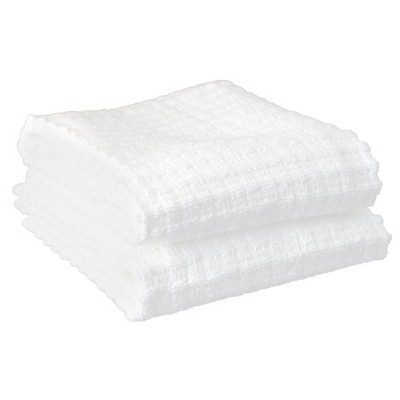 John Ritzenthaler Co. Royale Solid Kitchen Towels (2-pack), White : Target