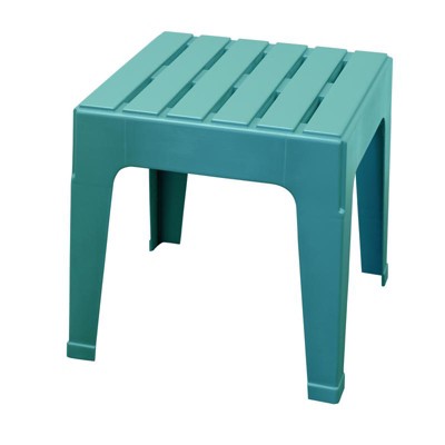 Adams 258367 Big Easy Teal Square Resin Side Table