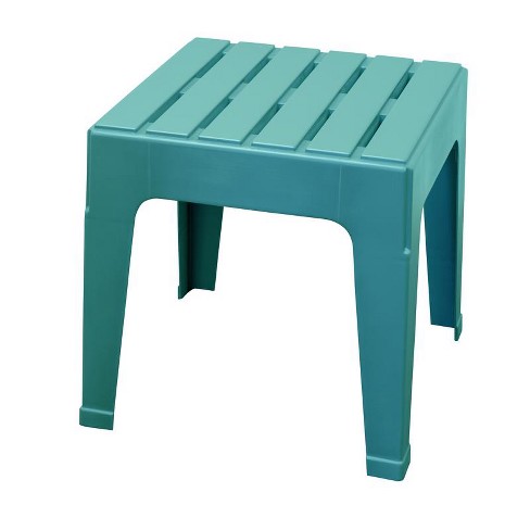 Stackable plastic outdoor on sale side tables