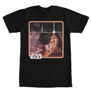Men's Star Wars Vintage Hero Frame T-Shirt - 1 of 4