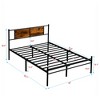 ALEXOUN Metal Bed Frame Heavy Duty Platform Bed,with Wooden Headboard & 12 inch Under Bed Storage,Black Metal Frame,No Box Spring Needed - 3 of 4