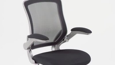 Black Mesh Ergonomic Task Chair with Adjustable Arms