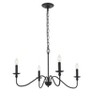 Elegant Lighting Rohan 4 light Matte Black Pendant - 4 of 4