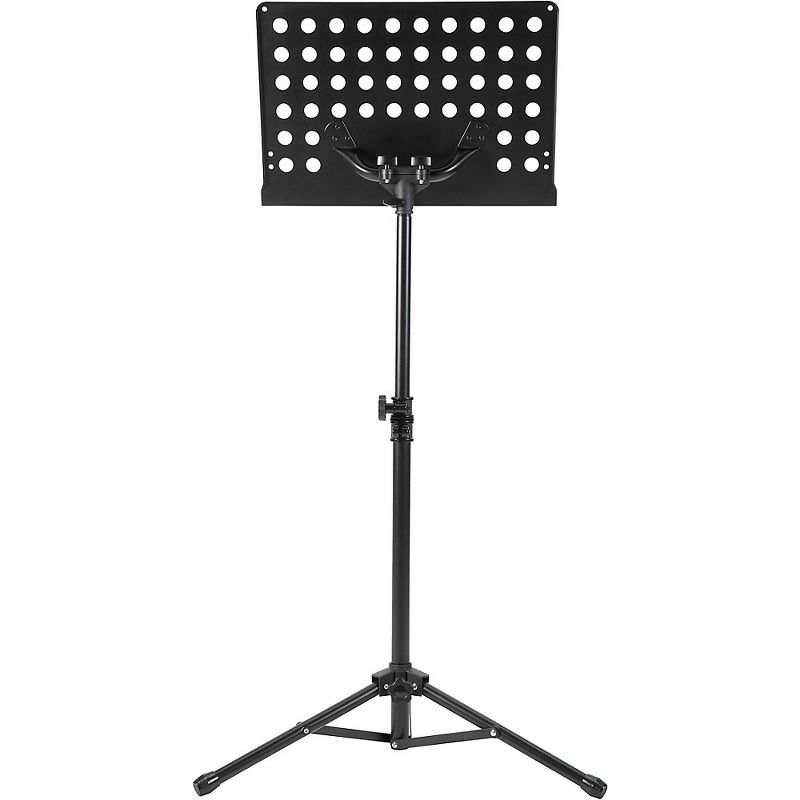 Musician's Gear Tripod Orchestral Music Stand Perforated Black - 2 Pack, 4 of 7