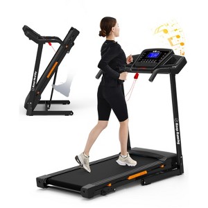 HFYee Walking Pad Treadmill with Incline 330 LB Capacity with Armrest Control, Pulse Monitor, LED Display, 3-in-1 Foldable Treadmill for Home - 1 of 4