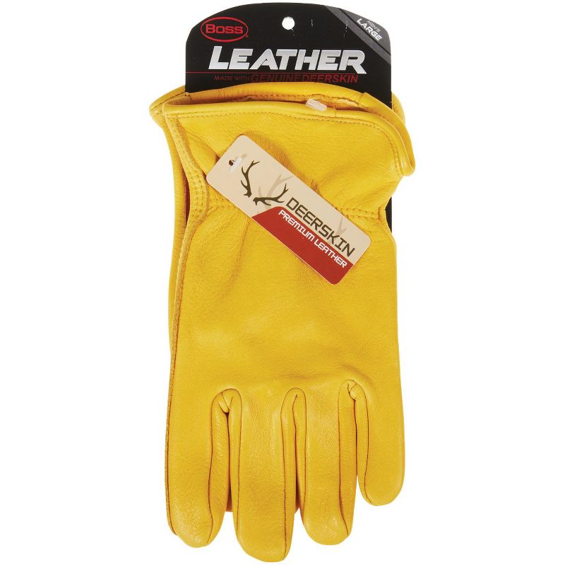 Boss  Men's Large Premium Deerskin Leather Driver Glove B84081-L, 2 of 3