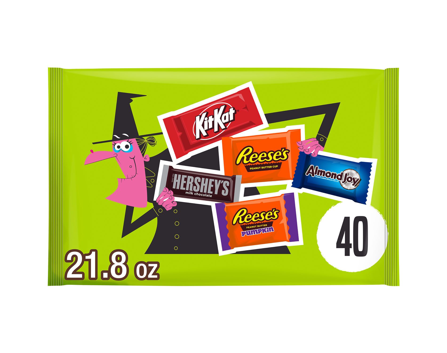HERSHEY'S Chocolate Assorted Halloween Candy Snack Size - 21.8oz/40pc