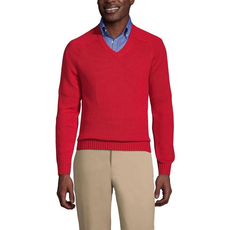 School Uniform Young Men's Cotton Modal V-neck Sweater, 2 of 3