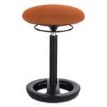 Safco Twixt Desk Height Ergonomic Stool 22 1/2" High Orange Fabric 3000OR