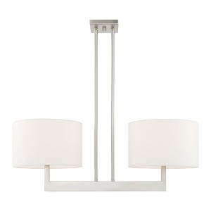 Livex Lighting Hayworth 2 - Light Chandelier in  Brushed Nickel - 1 of 4