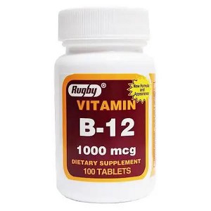 Rugby Vitamin B-12 1000mg Tabs 100 Ct - 1 of 1