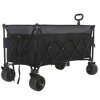 Grungis Extended Heavy-Duty Wagon Cart,Foldable Shopping Cart with 7" All-Terrain Wheels & Ultra-Stable Frame,Utility Cart for Camping,Shopping - 2 of 4