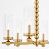 Quorum Lighting Lee Boulevard 6 - Light Chandelier in  Aged Brass - 3 of 4