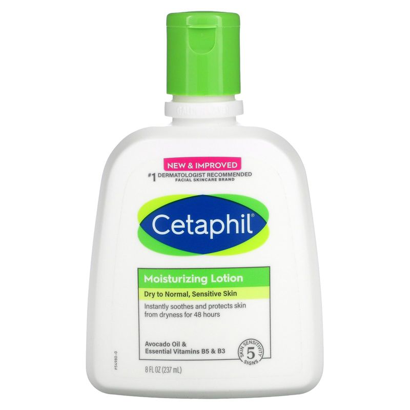Cetaphil Moisturizing Lotion, Fragrance Free, 8 fl oz (237 ml), 1 of 3