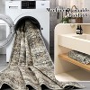 Washable Thin Carpet Area Rug, Stain Resistant, Reinforced Edges & Backing for Living Room, Bedroom, Entryway Gray - 4 of 4