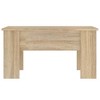 vidaXL Engineered Wood Coffee Table, Modern Style, Sonoma Oak Finish, Lift Top Design, Rectangular Shape, 31.1"x19.3"x16.1" Size - 2 of 4