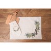 C&F Home 14" x 20" Pinecone Wreath Design Premium Luxury Cotton Tabletop Placemats, Set of 6 - 3 of 4
