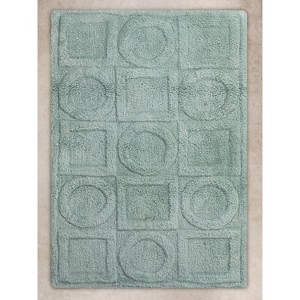 Almaty Teal Bath Mat 24"X36" - 1 of 3
