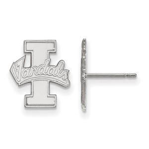 Black Bow Jewelry 14k White Gold Idaho Vandals NCAA Post Earrings - 1 of 3