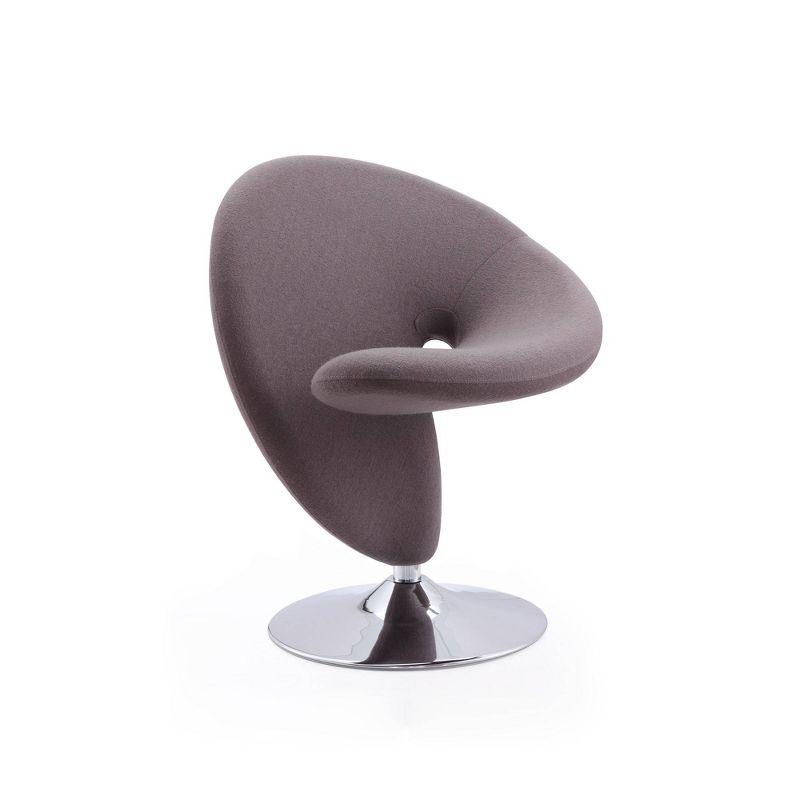Curl Wool Blend Swivel Accent Chair - Manhattan Comfort, 1 of 6
