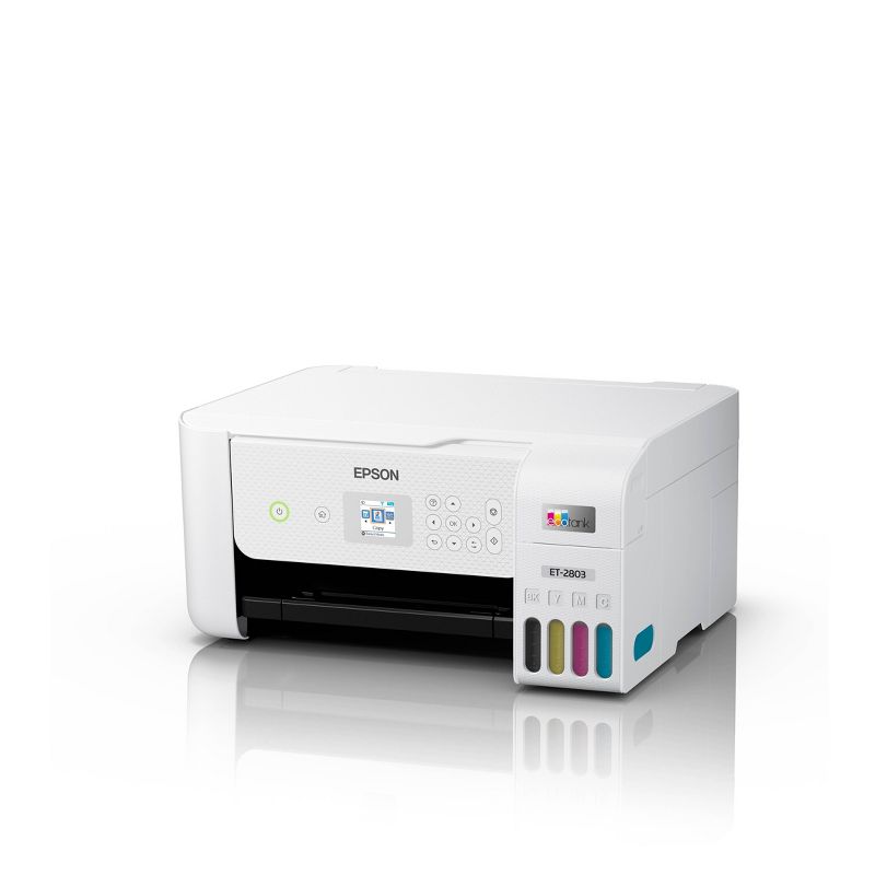 EcoTank ET-2803 Inkjet Printer, Copier, Scanner - White, 6 of 19