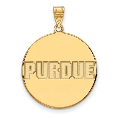 Black Bow Jewelry 14k Yellow Gold Purdue Boilermakers NCAA Extra Large Pendant