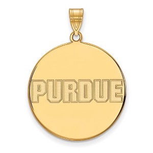 Black Bow Jewelry 14k Yellow Gold Purdue Boilermakers NCAA Extra Large Pendant - 1 of 3
