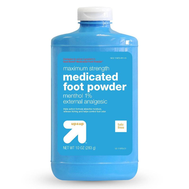 Anti-Itch Medicated Foot Powder - 10oz - up &#38; up&#8482;, 1 of 5