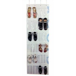 Ben&Jonah 12 Pair Overdoor Simple Shoe Organizer With Extra large pockets - 1 of 1