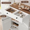 Multi-purpose lockers with Doors & Drawers, Narrow Shoe Storage Cabinet with Adjustable Shelves - 4 of 4