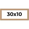 PosterPalooza | Panoramic Weathered Yellow Picture Frame - UV Acrylic, Foam Board Backing, Hanging Hardware - 2 of 4