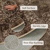 Washable Area Rugs Floral Print Farmhouse Rugs Boho Vintage Non-Slip Indoor Area Rug for Bedroom Living Room - 4 of 4