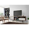 Sapphtopaz Modern TV Stand for TVs Up to 75" with Cabinet&Open Shelves Entertainment Center with Drawer&Splayed Wood Legs for Living Room - 4 of 4