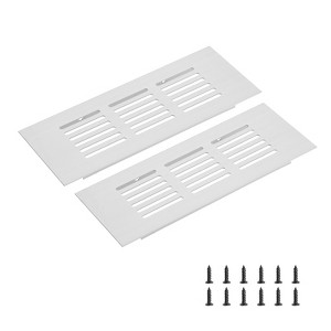 Unique Bargains Rectangle Ventilation Grille, Aluminum - 1 of 3